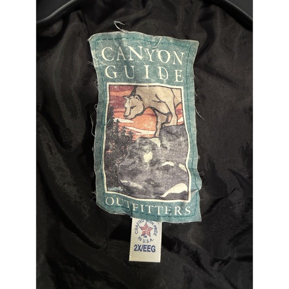 Vtg Canyon Guide Aztec Bomber Jacket 2X USA Made Blanket Cowboy Western EUC - Picture 5 of 5